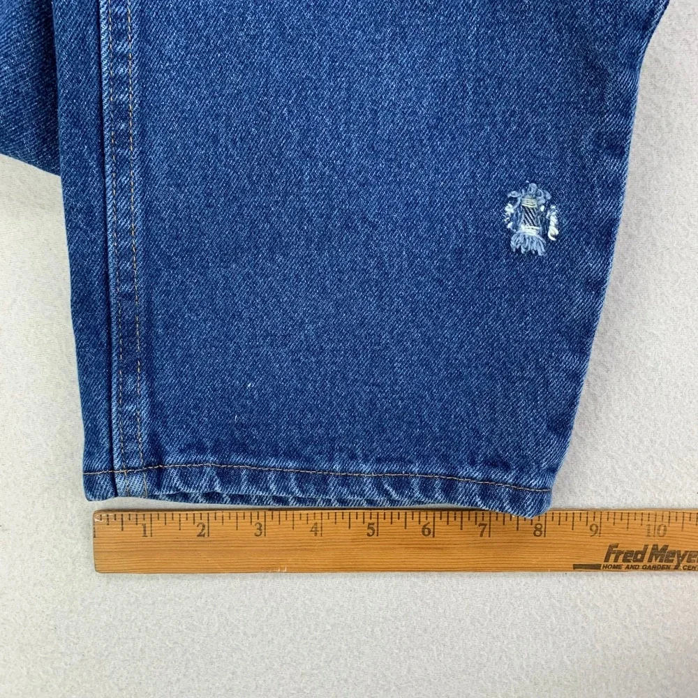 VTG Rustler Jeans Straight Mens 38x32 Blue Faded Distressed Denim‎ Retro Work